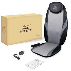Snailax Black and Gray Massage Seat Cushion